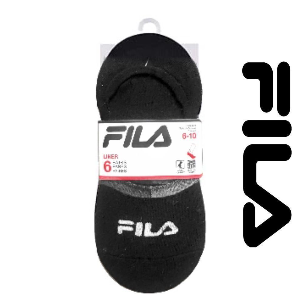 Fila No-Show Sock Liners (6-Pack)
